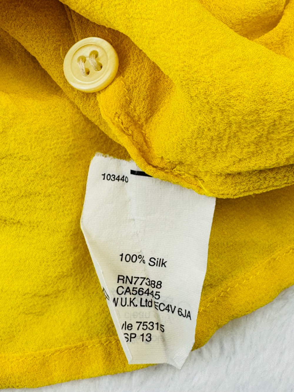 Madewell pintucked blouse. Short, pleated sleeves. 100% Silk. Women’s size L. - Picture 9 of 10